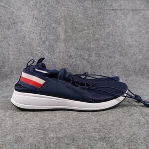 Tommy Hilfiger Shoes Womens 8 Casual Sneakers Athletic Trainer Blue Drawstring